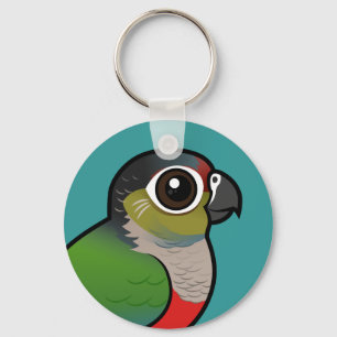 Chaveiro Birdorable Carmesim-inchou o Parakeet