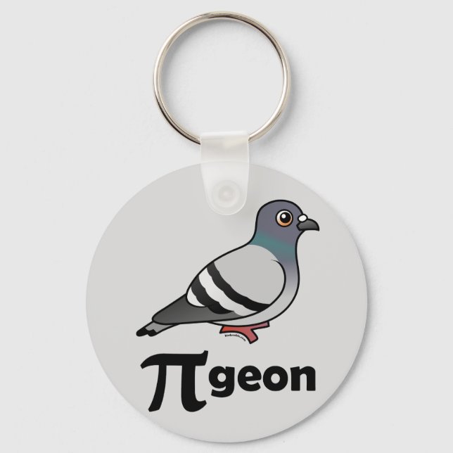 Chaveiro Birdorable PI-geon / Pigeon Pi (Frente)