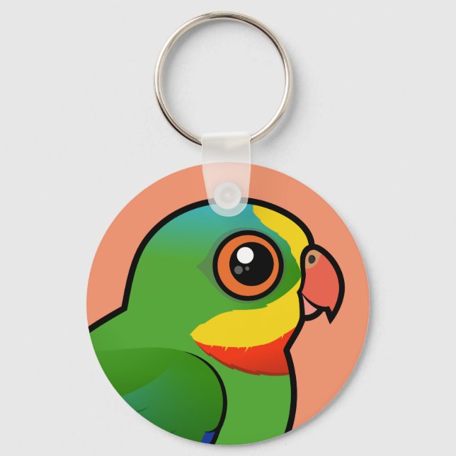 Chaveiro Birdorable Superb Parrot (Frente)