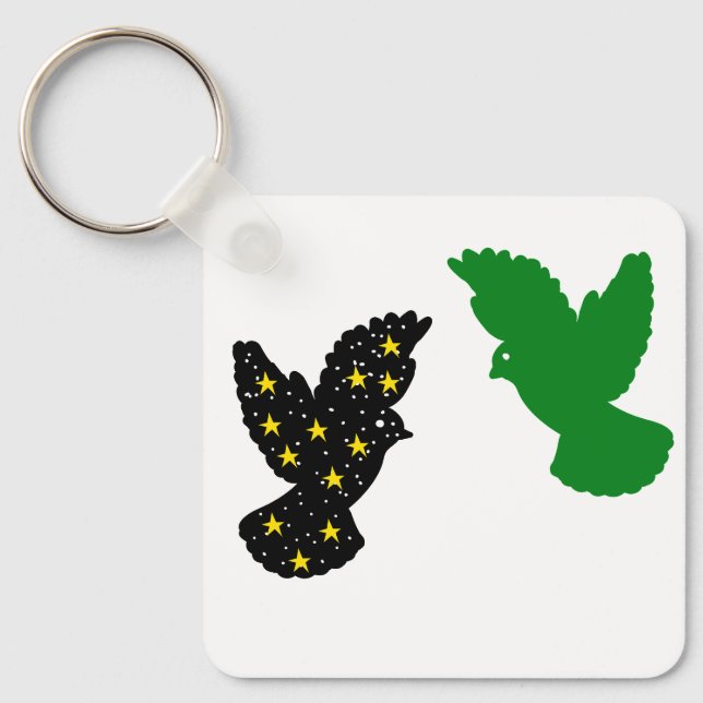 Chaveiro Birds – Emblema Silhueta Twin Glide (Frente)