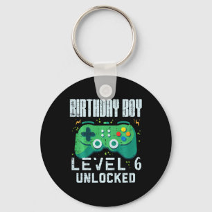 Chaveiro Birthday Boy Nível 6 - 6 do Gamer Controller Desbl