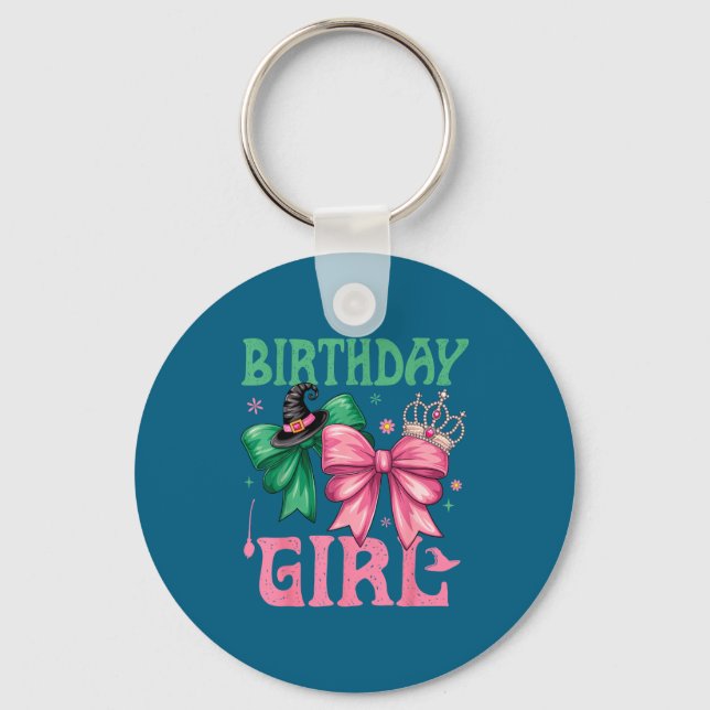 Chaveiro Birthday Girl Nk And Green Birthday Witch Women Gi (Frente)