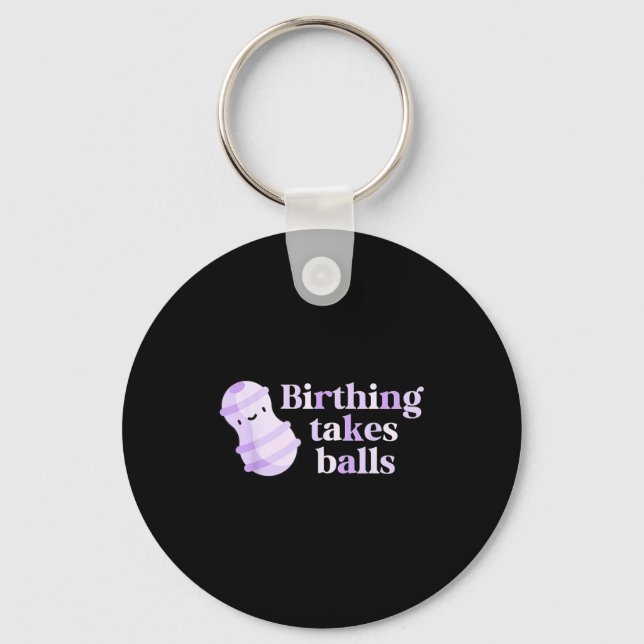 Chaveiro Birthing Takes Peanut Ball Labor And Delivery Nurs (Frente)