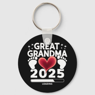 Chaveiro Bisavó carregando anúncio de gravidez de 2025