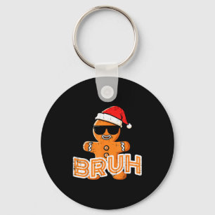 Chaveiro Biscoito de Natal Gingerbread Man Bruh Xmas Meme D