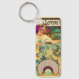 Chaveiro Biscoitos Lefevre-Utile por Alphonse Mucha (1896)
