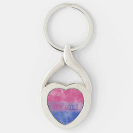 Chaveiro Bisexual pride flag key ring