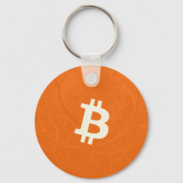 Chaveiro Bitcoin Classic Laranja (Neurônio) (Frente)