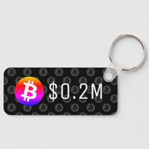 Chaveiro Bitmoney US$ 0,2 Mil (US$ 200.000) Um Milhão