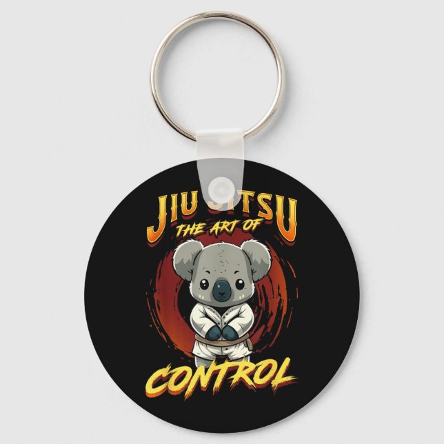Chaveiro BJJ A Arte do Controle - Grappling Jiu Jitsu fofo (Frente)