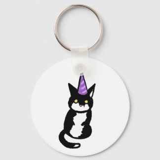 Chaveiro Black and White Cat Celebration  Keyring