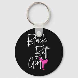 Chaveiro Black Belt Girl Karate Jiu Jitsu Taekwondo Martial