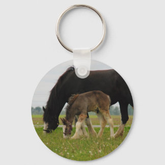 Chaveiro Black Clydesdale e Filly