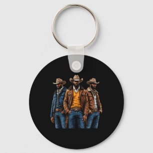Chaveiro Black Cowboy Afro-Americano Ocidental Rodeo Melani