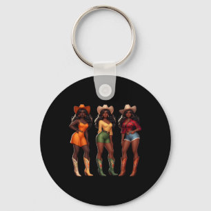 Chaveiro Black Cowgirl Western Rodeo Juneteente Freedom Afr