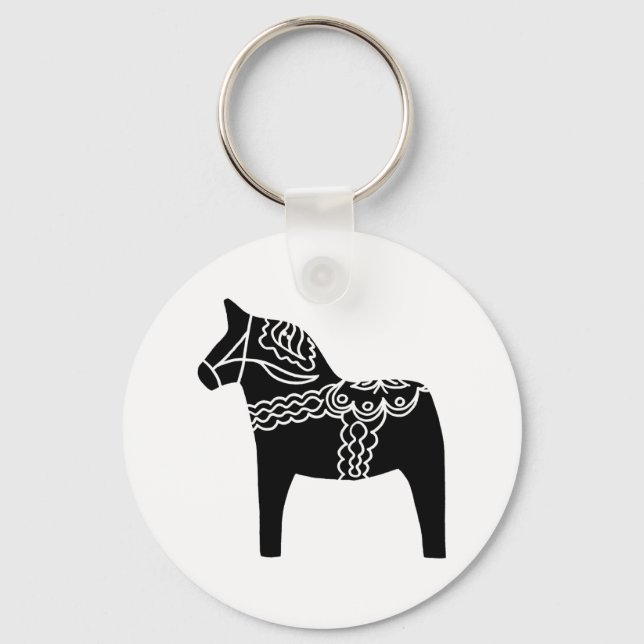 Chaveiro Black Dala Horse (Frente)