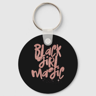 Chaveiro Black Girl Magic Pink Stars Afro Black Queen Melan