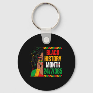 Chaveiro Black History Month 247365 Loc'd Girl Melanin Blac