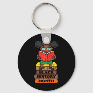 Chaveiro Black History Monty Lendo Livro Africano Prid