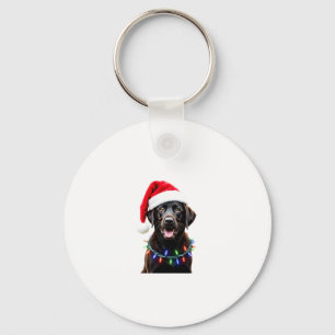 Chaveiro Black Lab Labrador Árvore de Natal Light Pajama Do