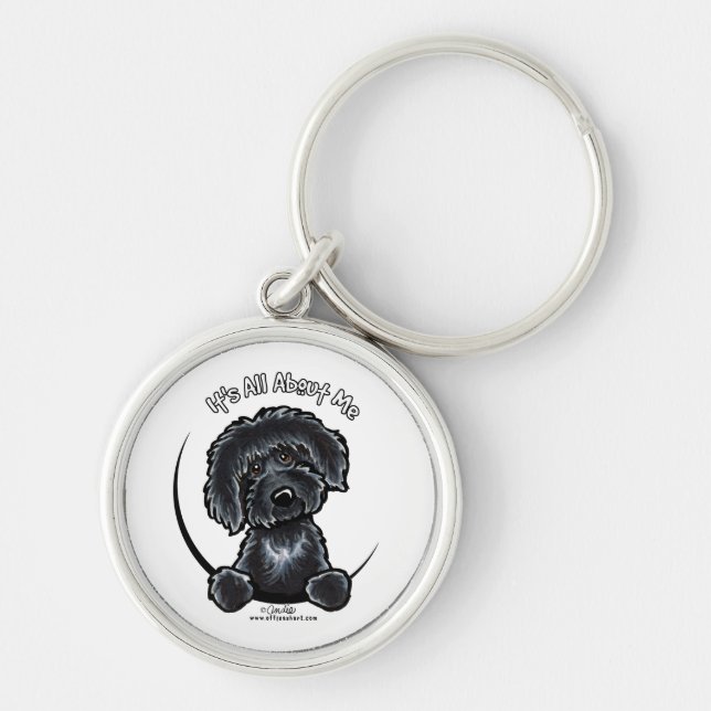Chaveiro Black Labradoodle IAAM (Frente)