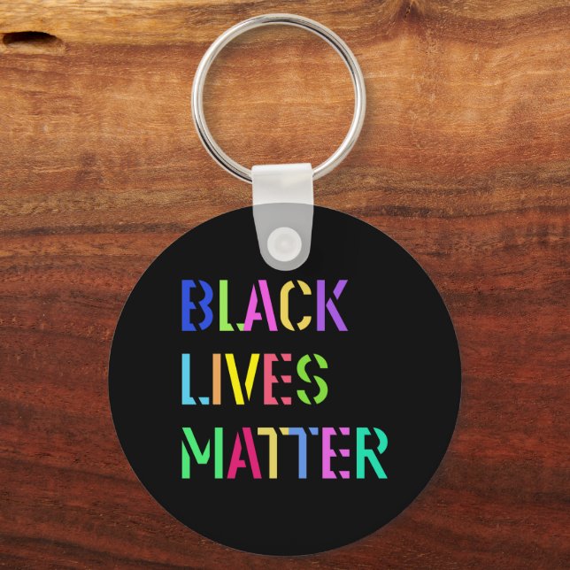 Chaveiro Black Lives Matter Stencil 01 Cor Editável (Frente)