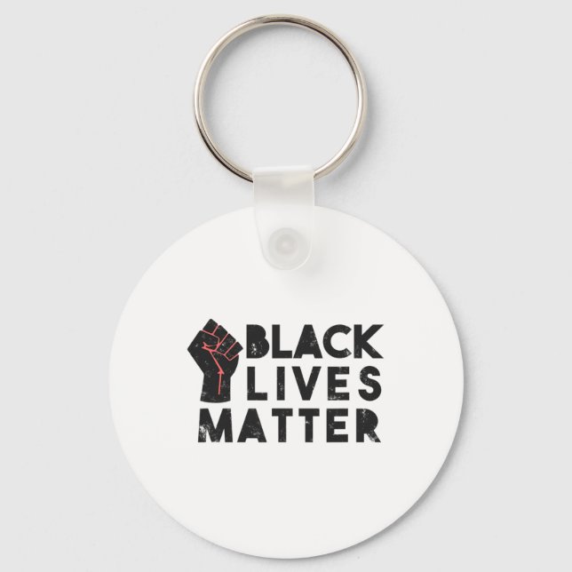 Chaveiro Black Lives Problema Protesto Poder Político Fist  (Frente)
