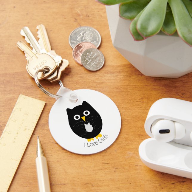 Chaveiro Black Owl Design (Mesa)