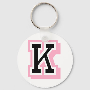 Chaveiro black pink letter K