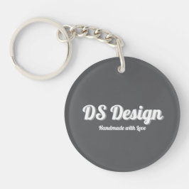 Chaveiro Black Round Keychain