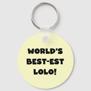 Chaveiro Black Text Best Lolo T-shirts e presentes