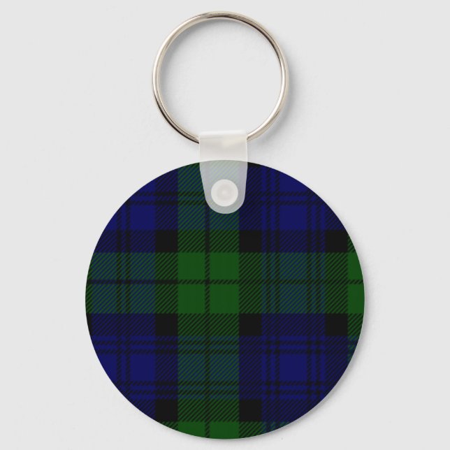 Chaveiro Black Watch Tartan Blue Green Xadrez (Frente)
