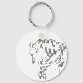 Chaveiro Black & white abstract stick  tapestries wood wall