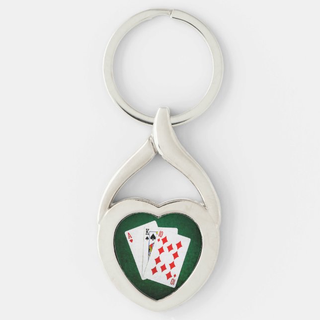 Chaveiro Blackjack 21 ponto - Ace, King, Dez (Frente)