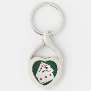 Chaveiro Blackjack 21 pontos - King, Oito, Três