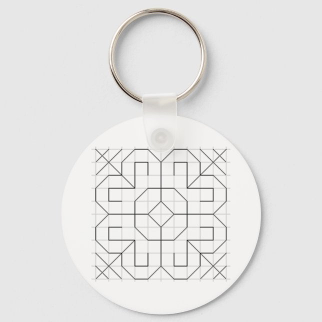Chaveiro Blackwork keychain (Frente)