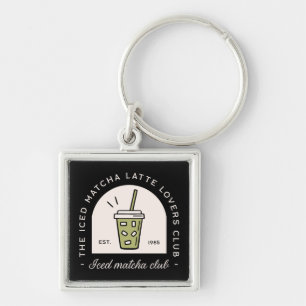 Chaveiro Blocos do clube de amantes de latte de matcha gela