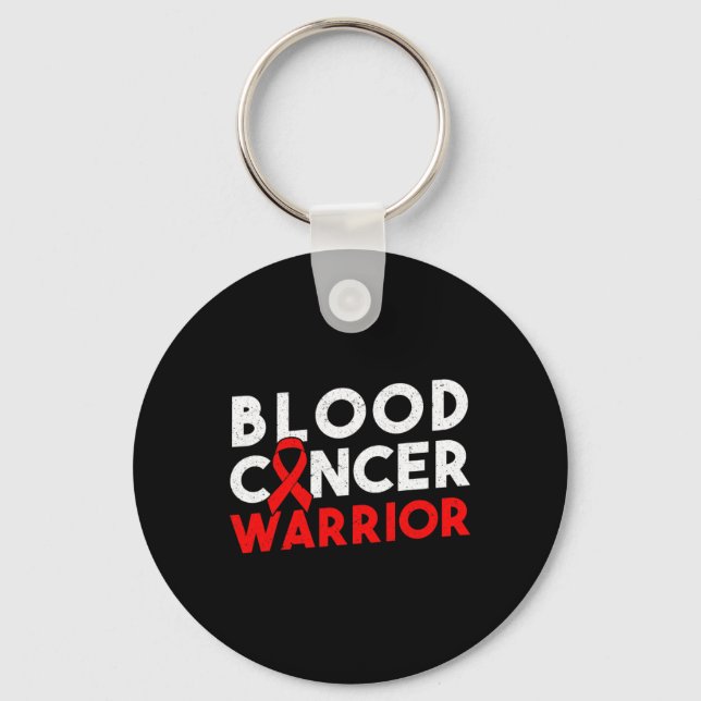 Chaveiro Blood Cancer Warrior Ribbon 2  (Frente)