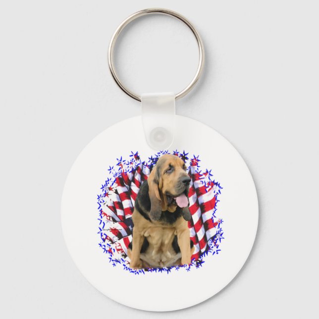 Chaveiro Bloodhound Patriot (Frente)