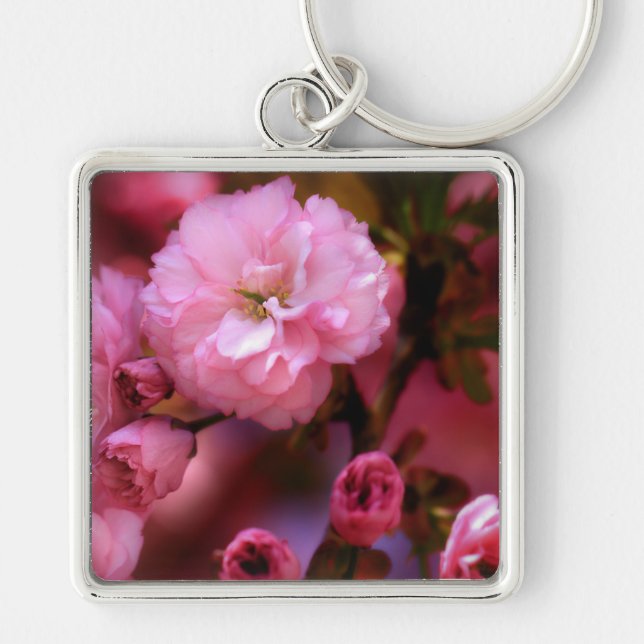 Chaveiro Blossomas de Cereja Rosa-Primavera adoráveis (Frente)