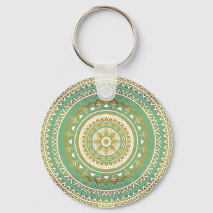 Chaveiro Blue and gold madala
