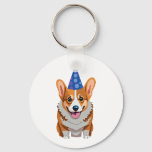 Chaveiro Blue Birthday Corgi Classic T-Shirt