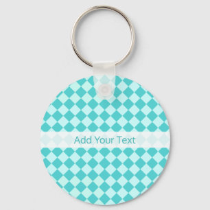 Chaveiro Blue Combination Diamond Patterno de Shirley Taylo