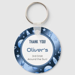 Chaveiro Blue Cosmic Celestial Rocket Odissey