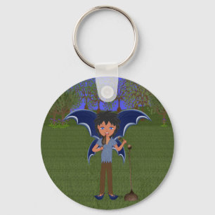 Chaveiro Blue Dragon Winged Musical Boy Faerie