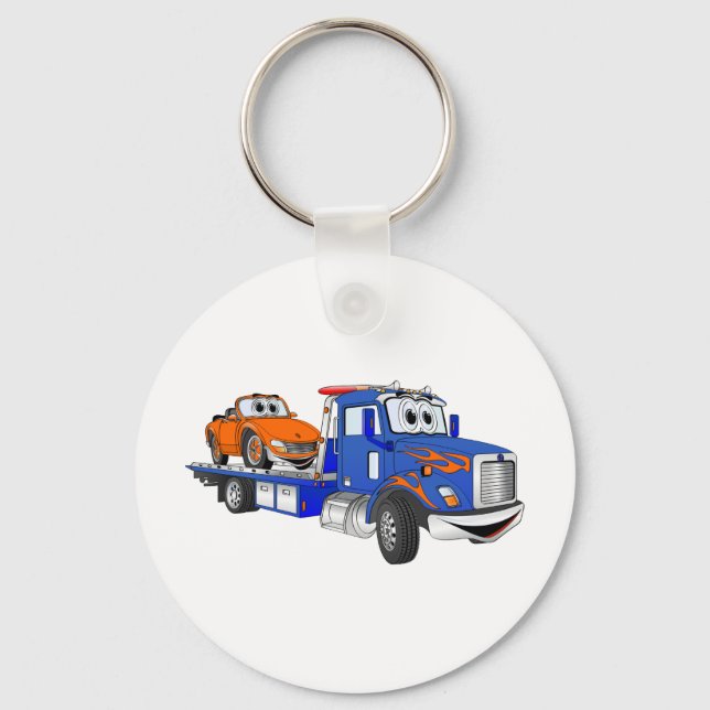 Chaveiro Blue Flatbed Tow Truck (Frente)