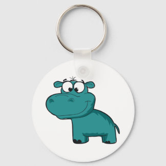 Chaveiro Blue Happy Hippo
