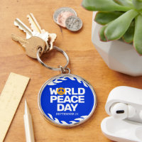 Blue Orange World Peace Day Sign