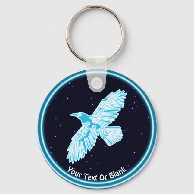 Chaveiro Blue Raven Sobre Estrelas (Frente)