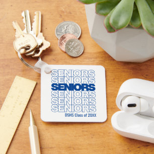 Chaveiro Blue Seniors Seniors Seniors Keychain